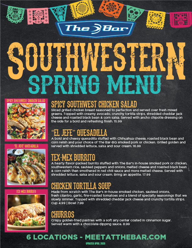 The Bar - Spring Menu